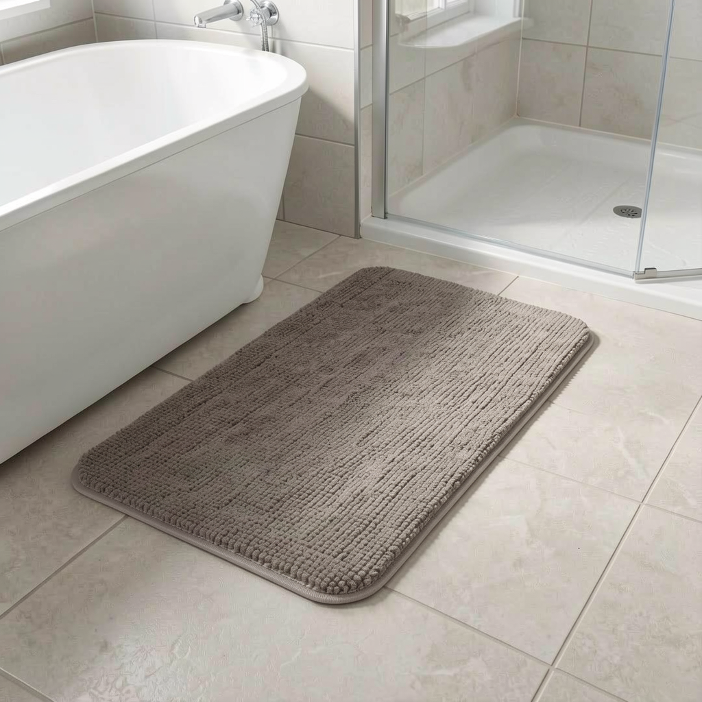 StoneStep Natural Rubber Non-Slip Bath Mat alternate angle product photo