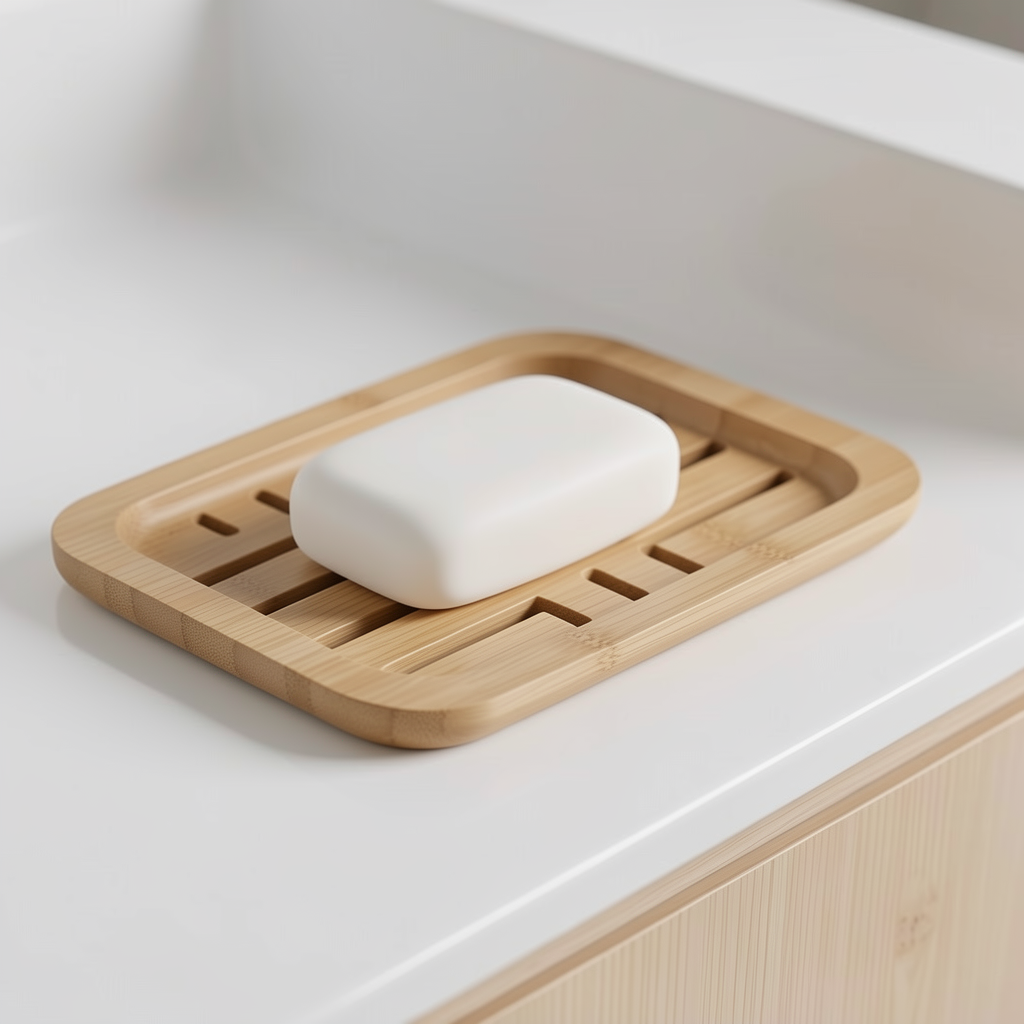 PureLather FSC Bamboo Soap Dish Drain Tray alternate product photo