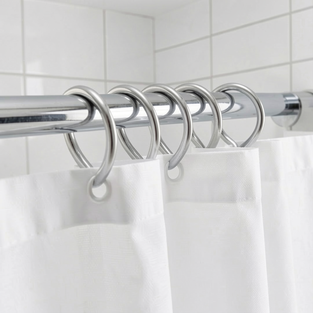 FreshHook 304 Stainless Shower Curtain Rings alternate product photo
