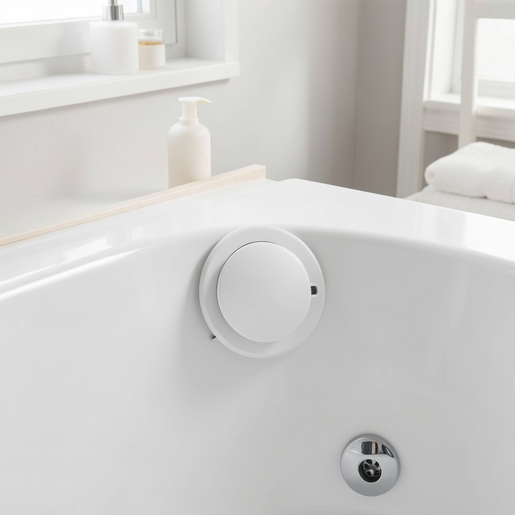 CalmPour BPA-Free Bathtub Overflow Cover product photo