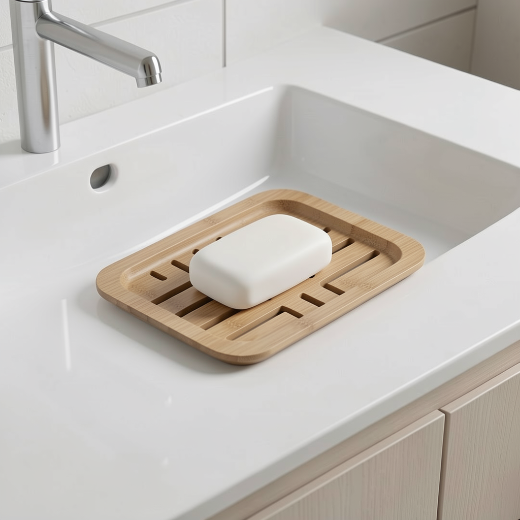 PureLather FSC Bamboo Soap Dish Drain Tray alternate product photo