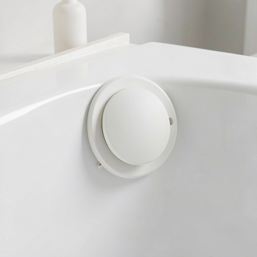CalmPour BPA-Free Bathtub Overflow Cover alternate angle product photo